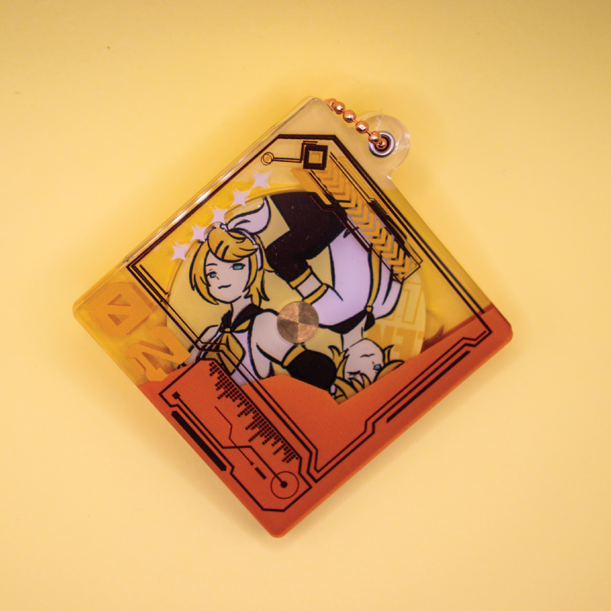 Len & Rin CD Keychain