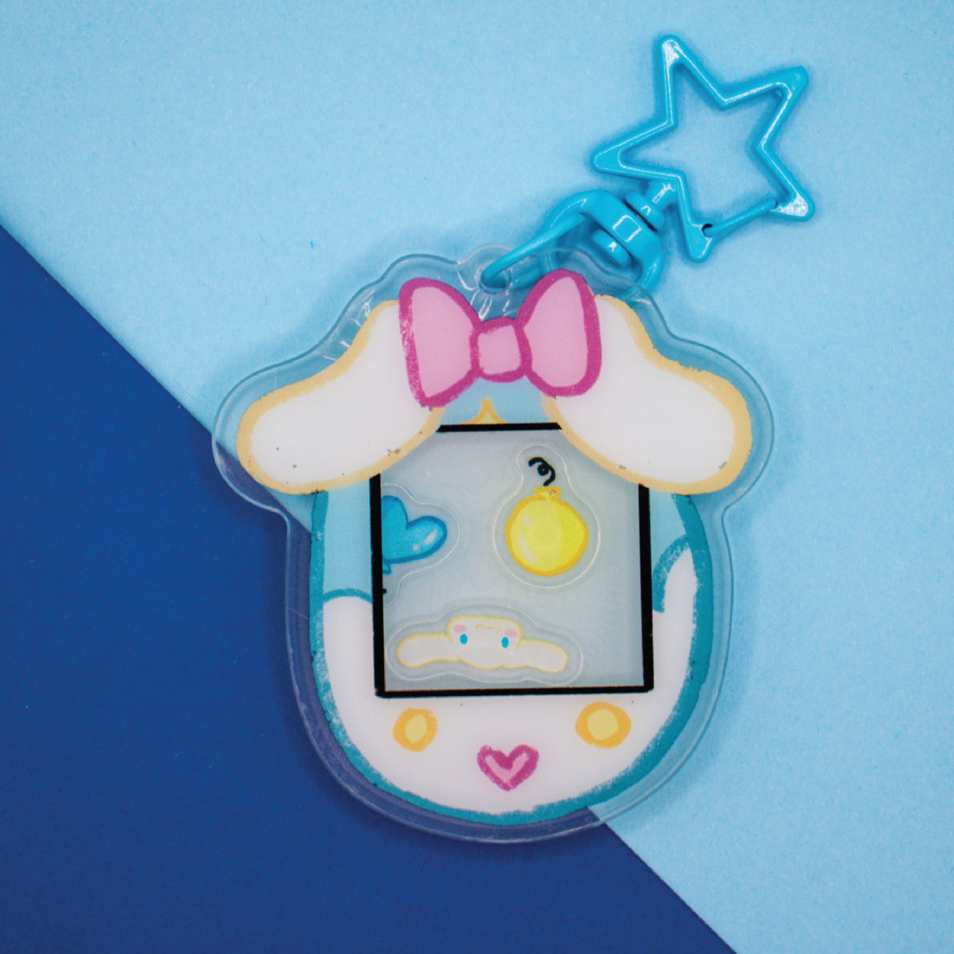 Cinnamarol Tamagotchi Keychain