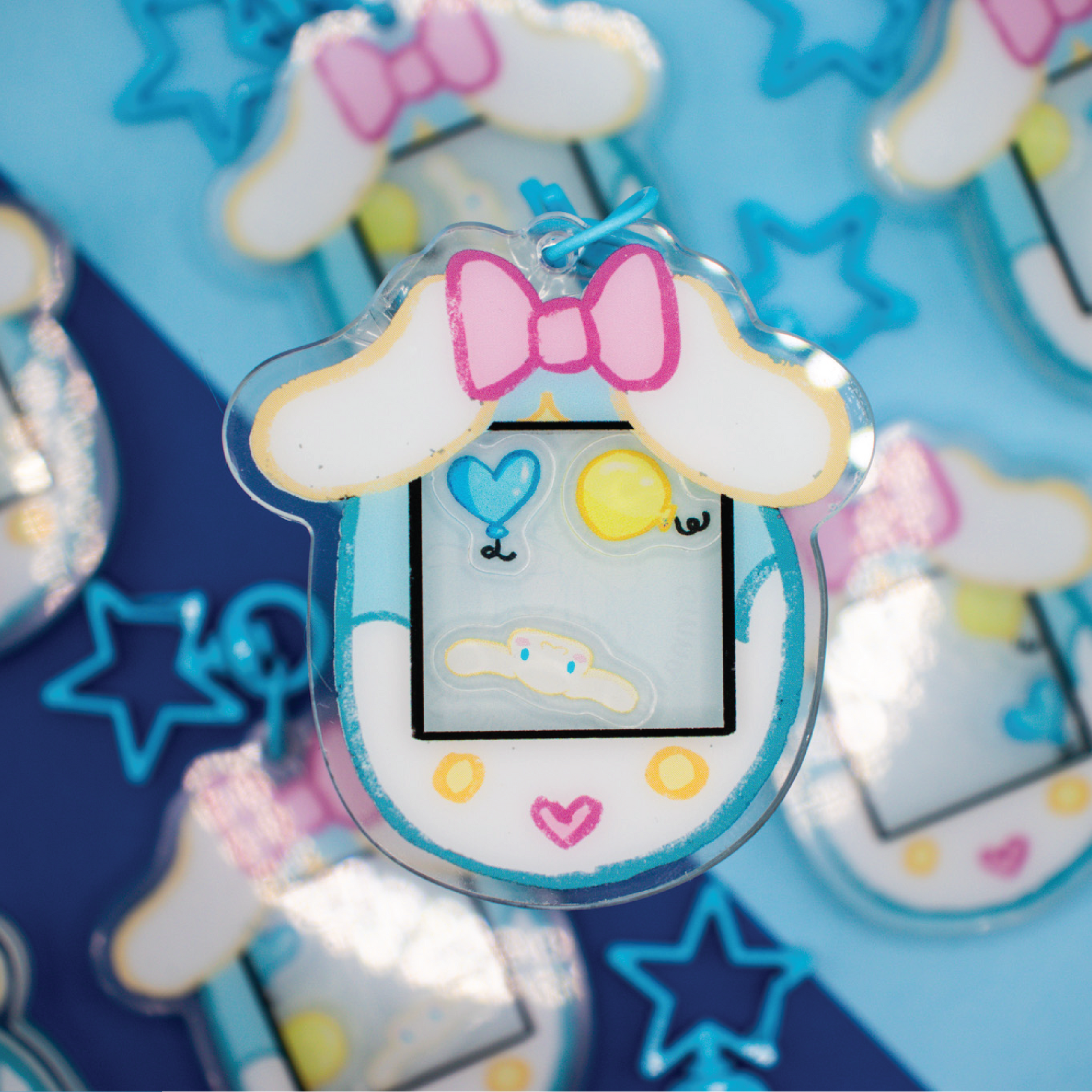 Cinnamarol Tamagotchi Keychain