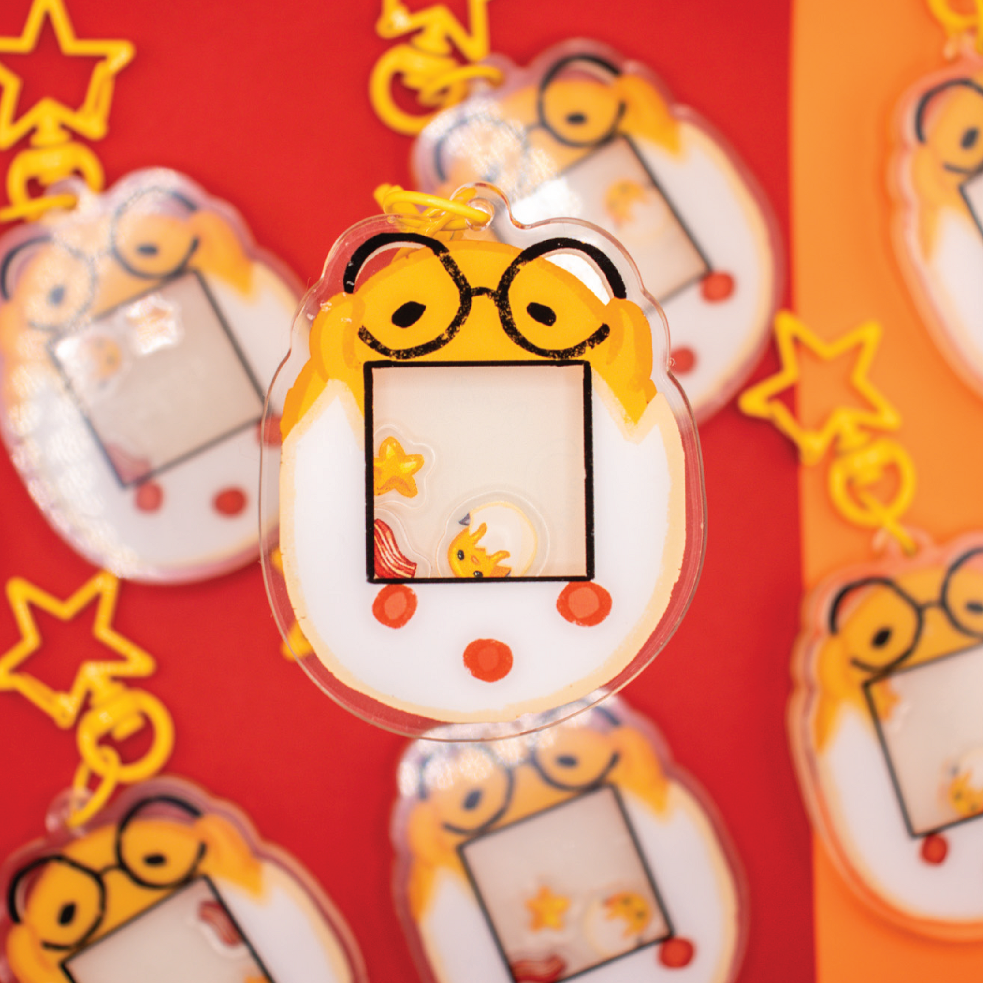 Gudentama Tamagotchi Keychain