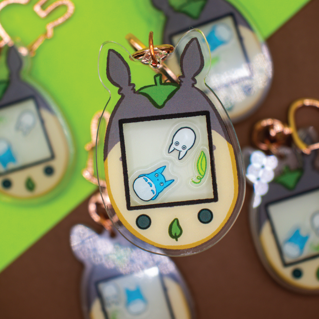 Totoro Tamagotchi Keychain