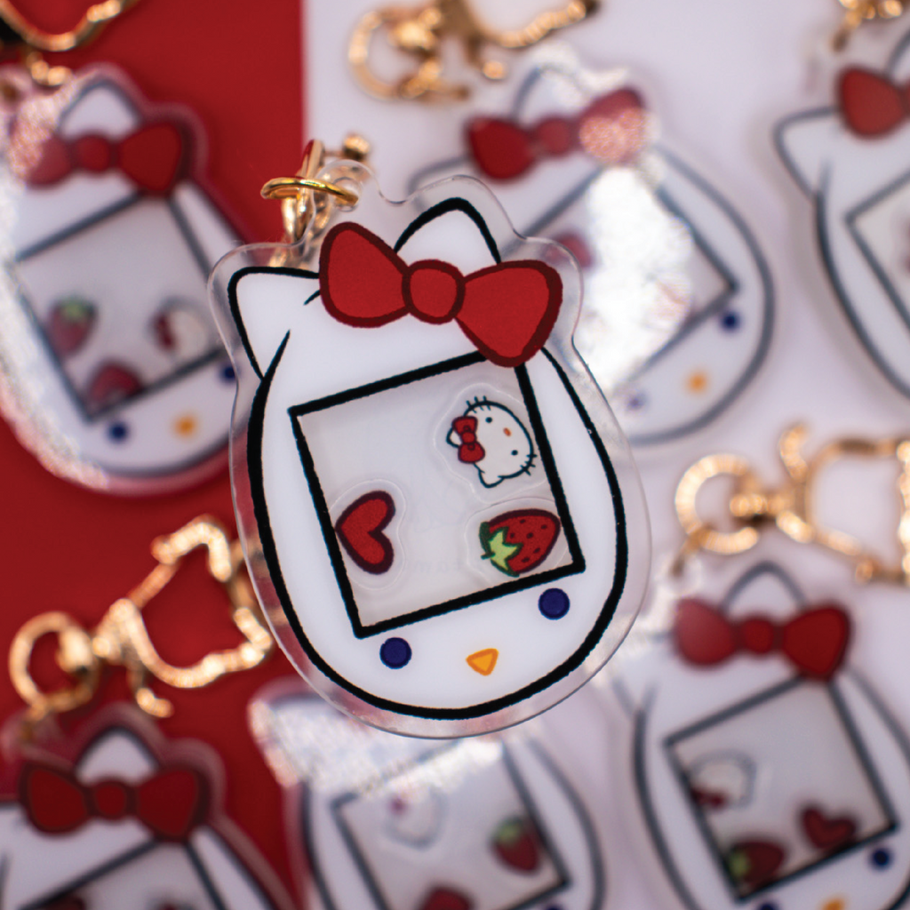 Hello Kitty Tamagotchi Keychain