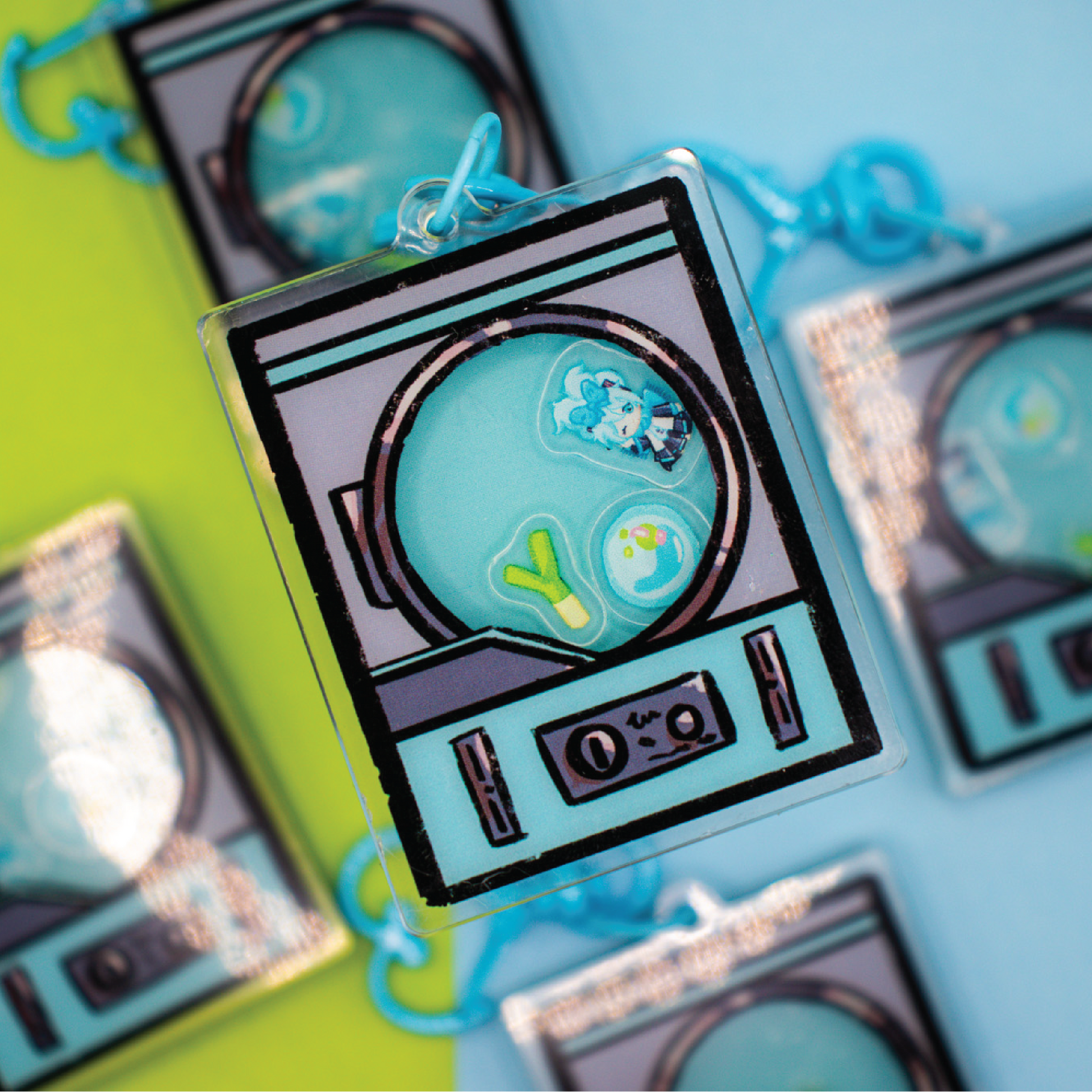 Washing Machine Miku Keychain