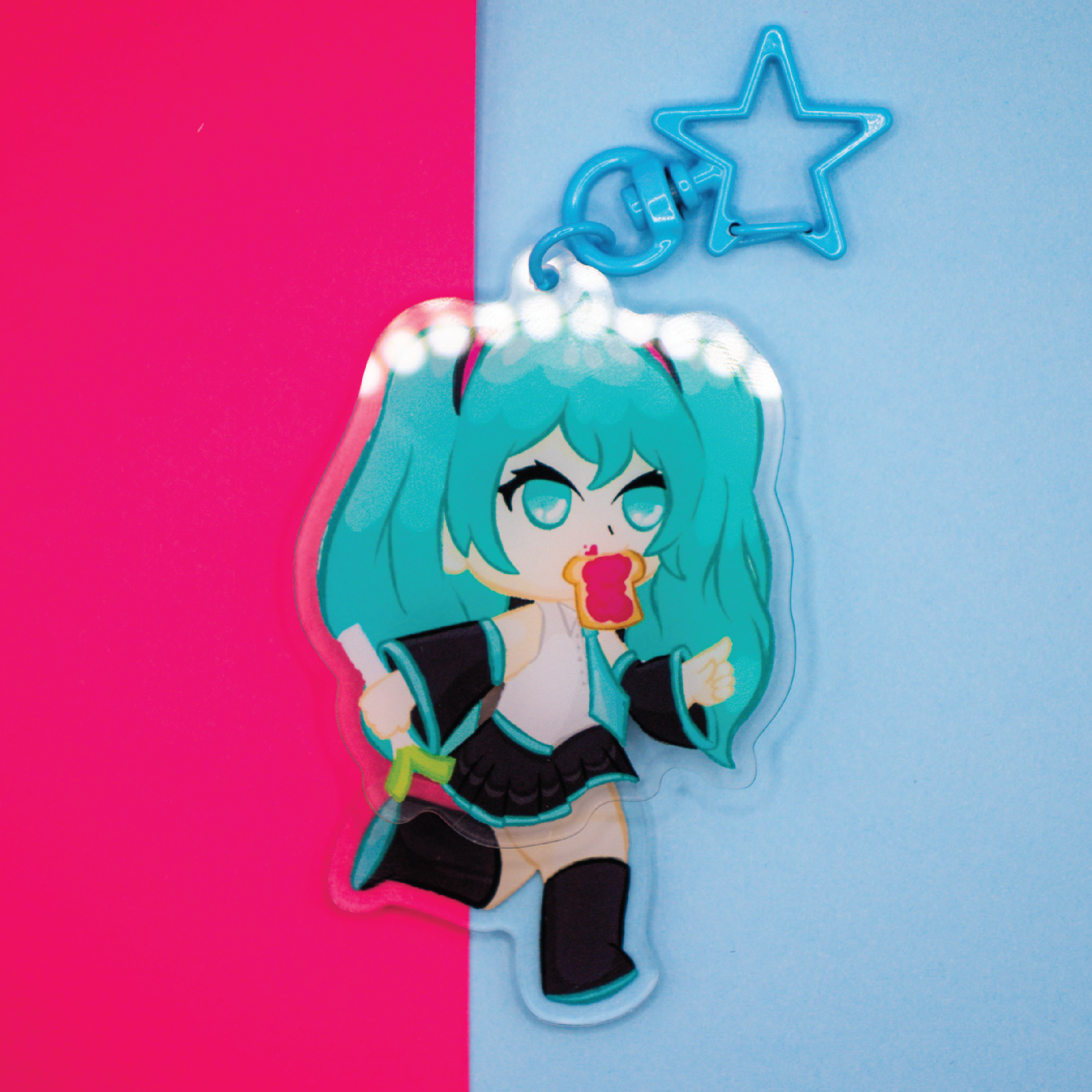 Running Miku Keychain