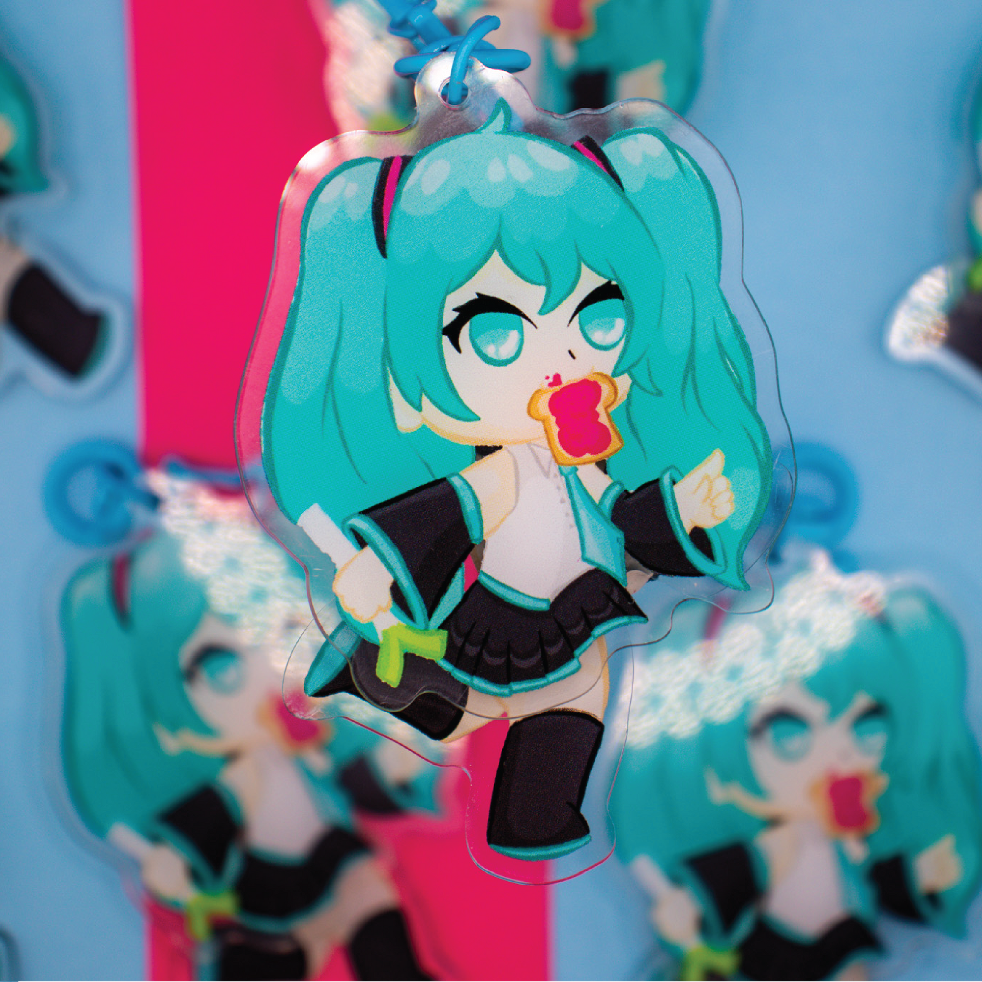 Running Miku Keychain