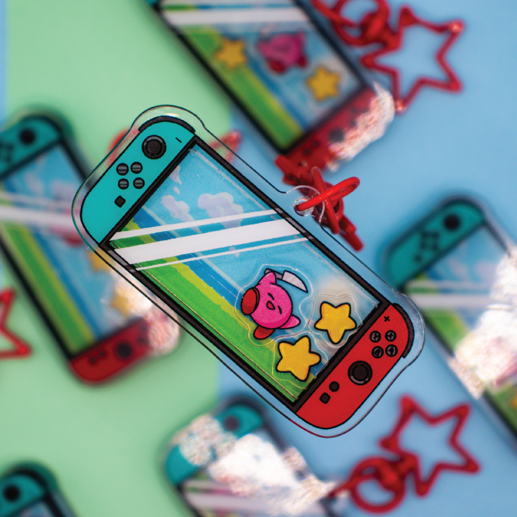 Kirby Switch Keychain
