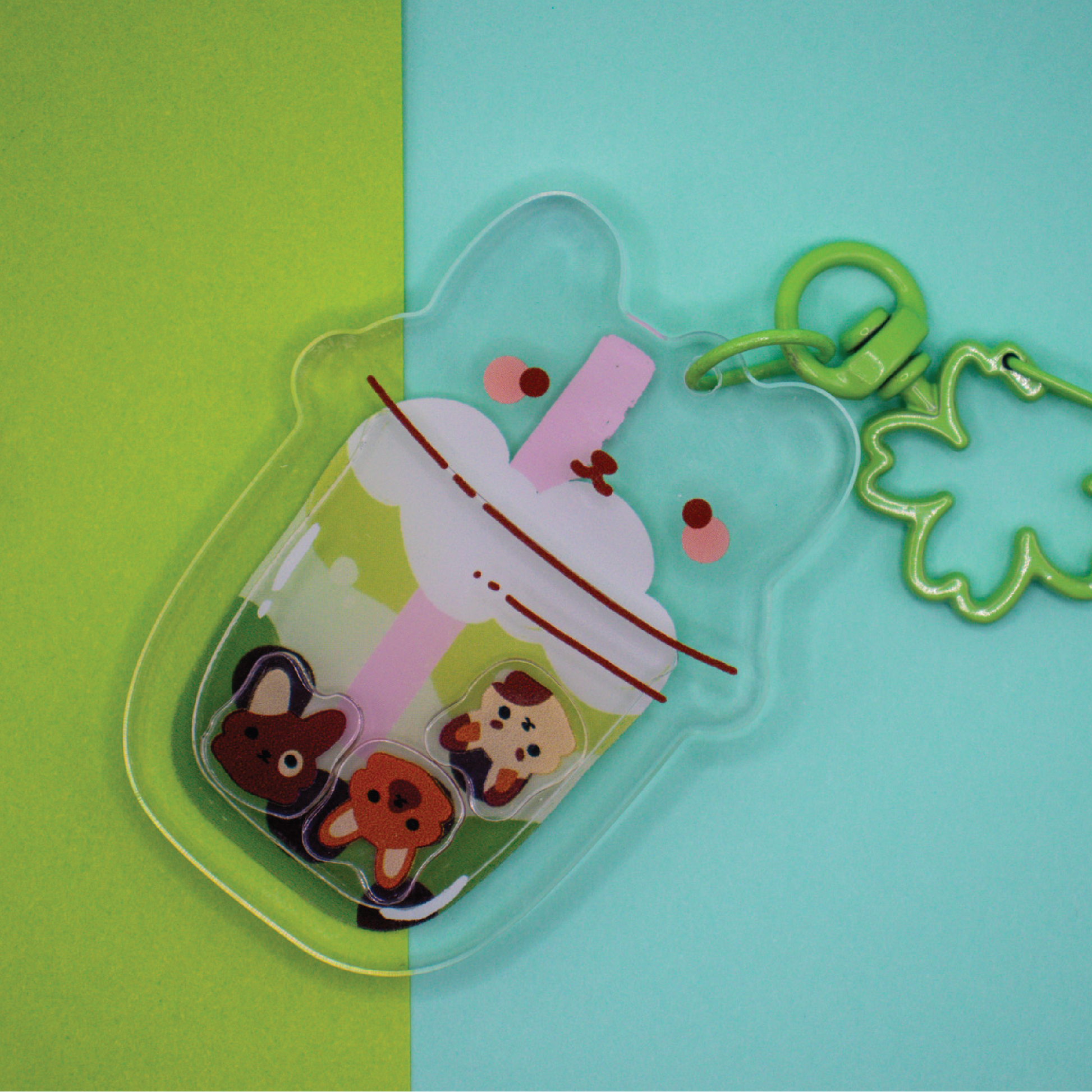 Bunny Boba Keychain