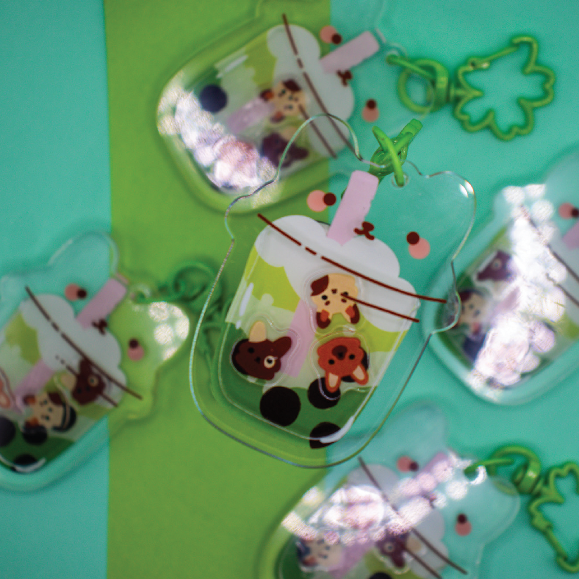 Bunny Boba Keychain