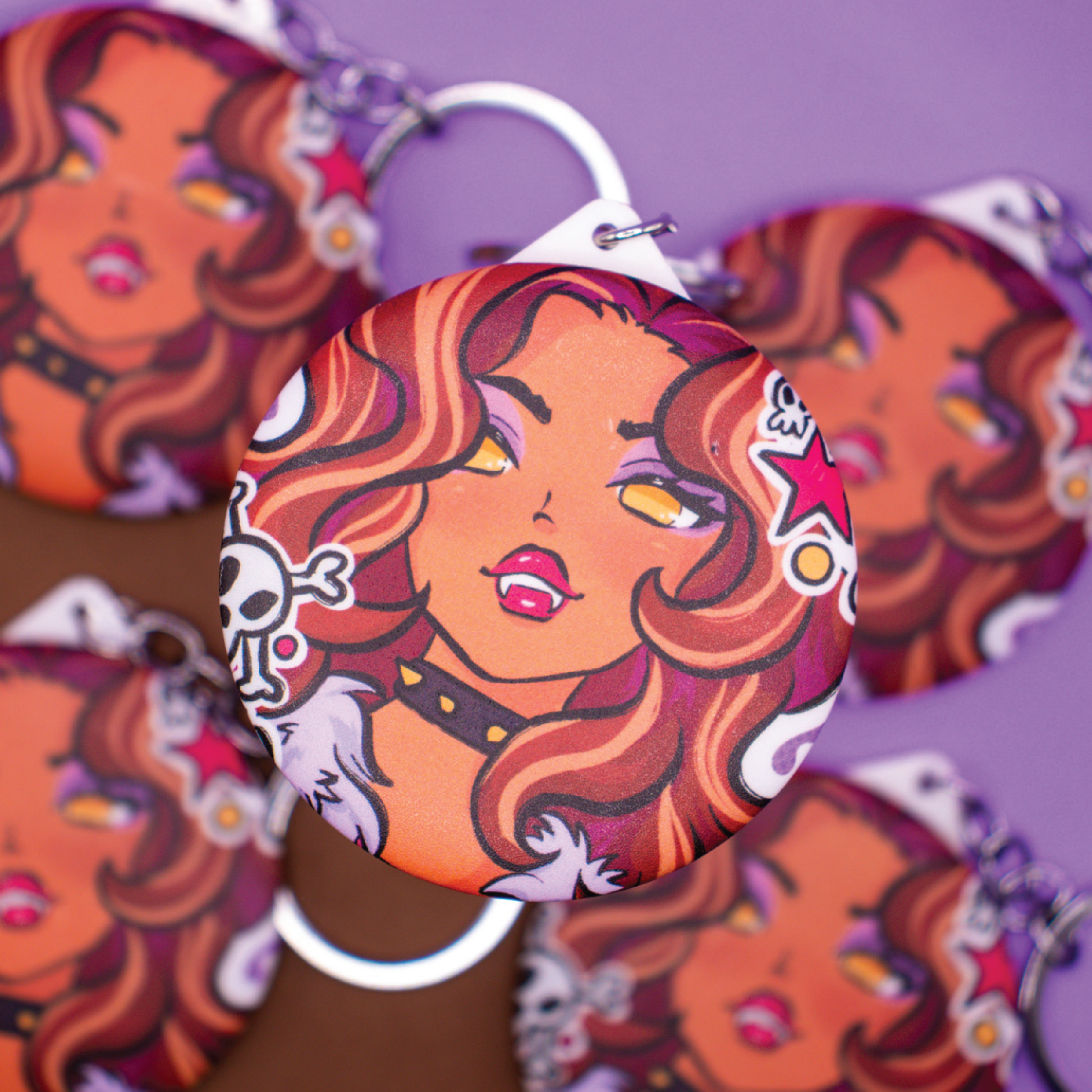 Clawdeen Mirror Keychain