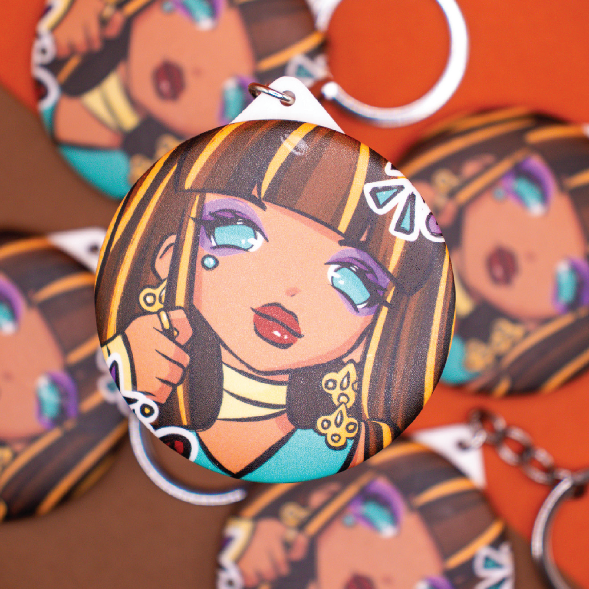 Cleo de Nile Mirror Keychain