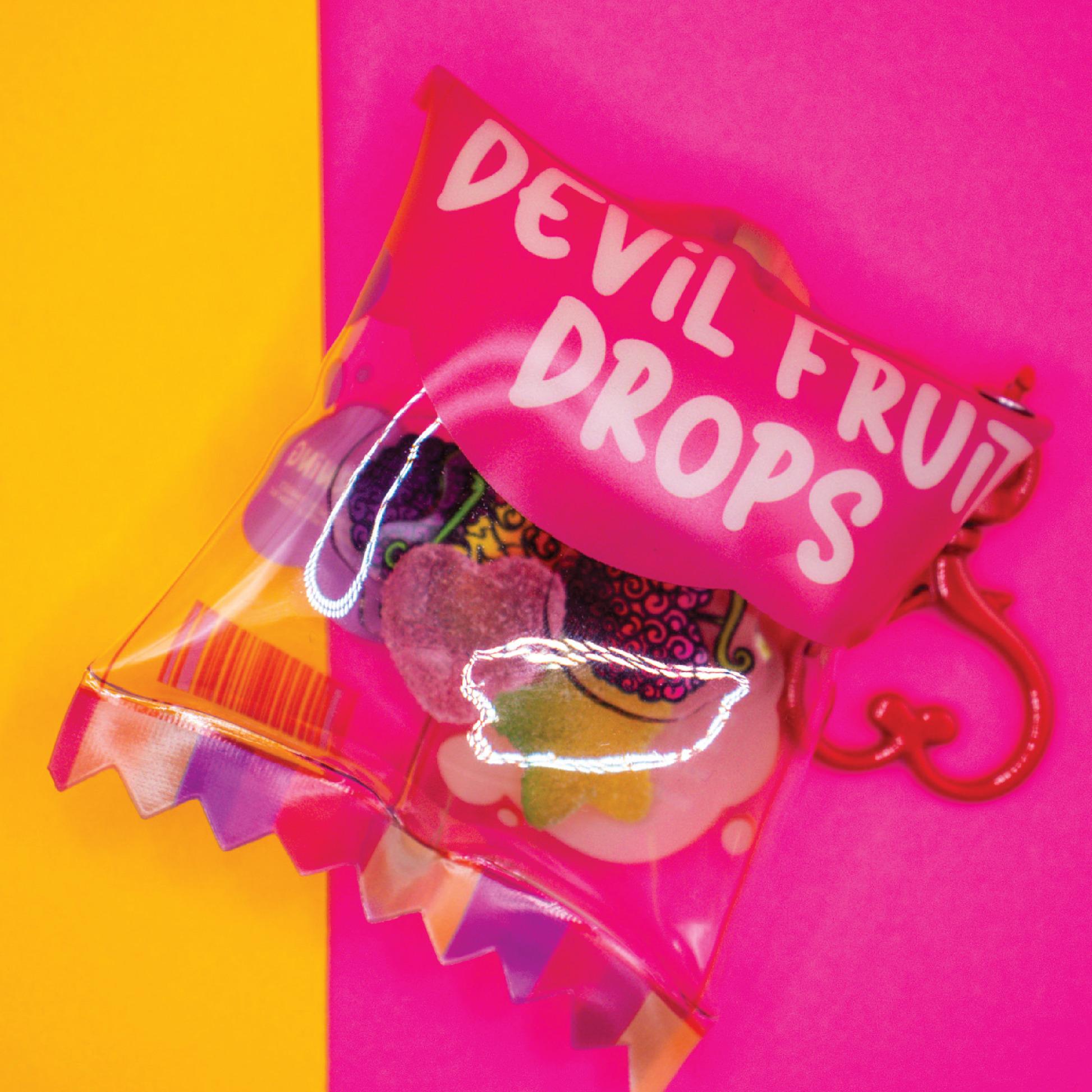 Devil Drops Candy Keychain
