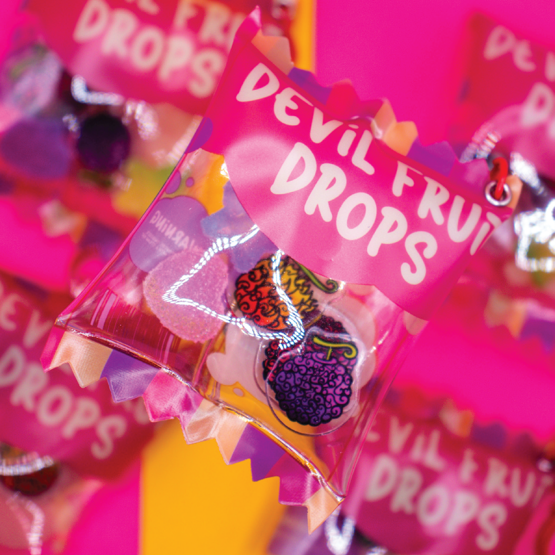Devil Drops Candy Keychain