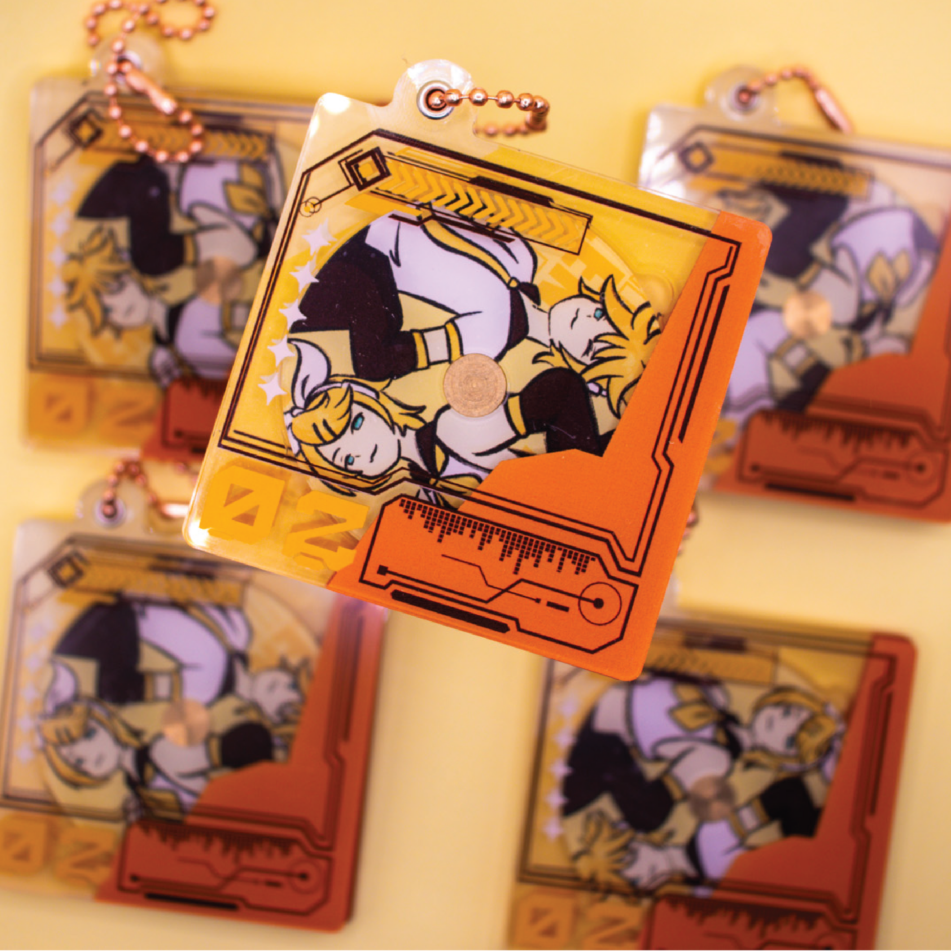 Len & Rin CD Keychain
