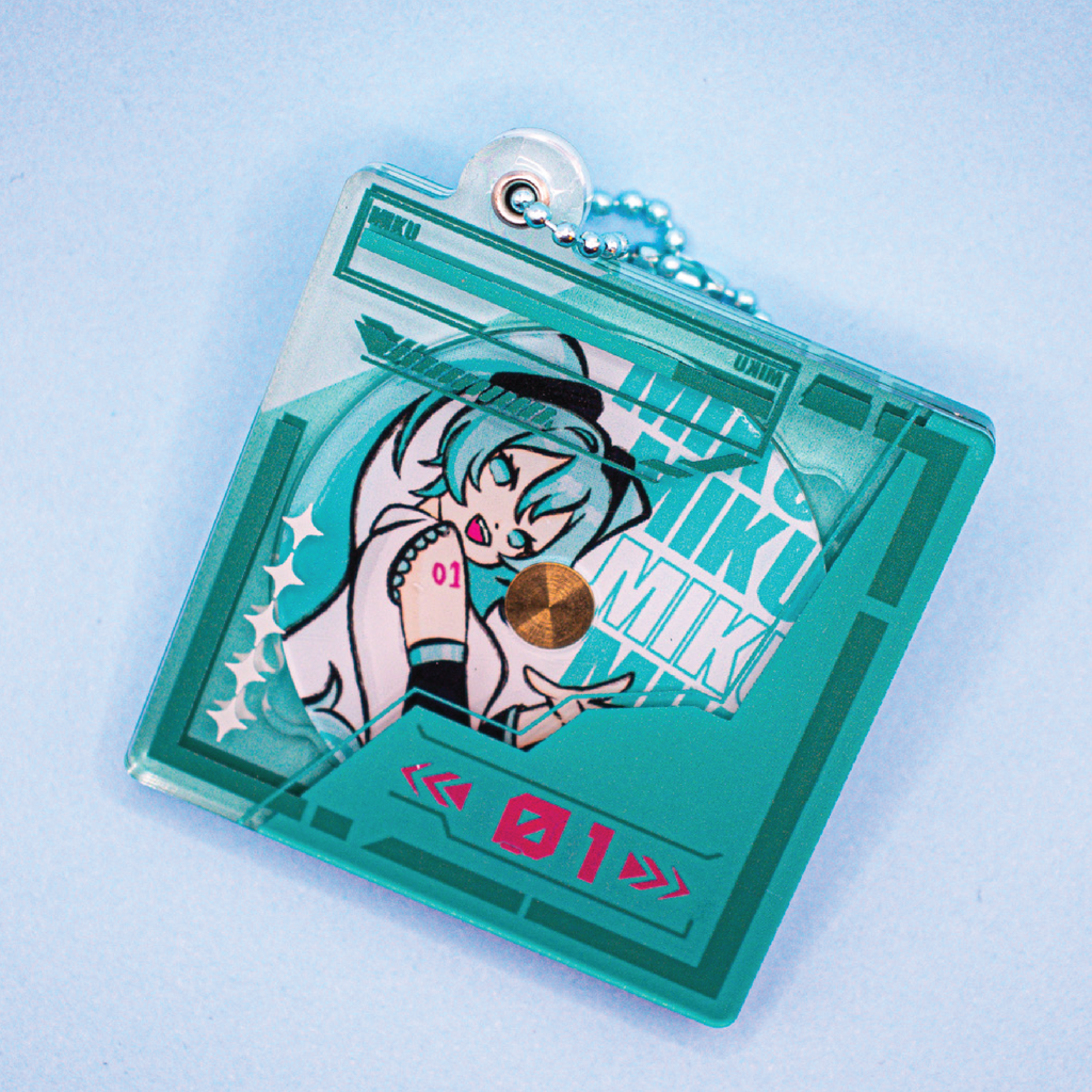 Miku CD Keychain