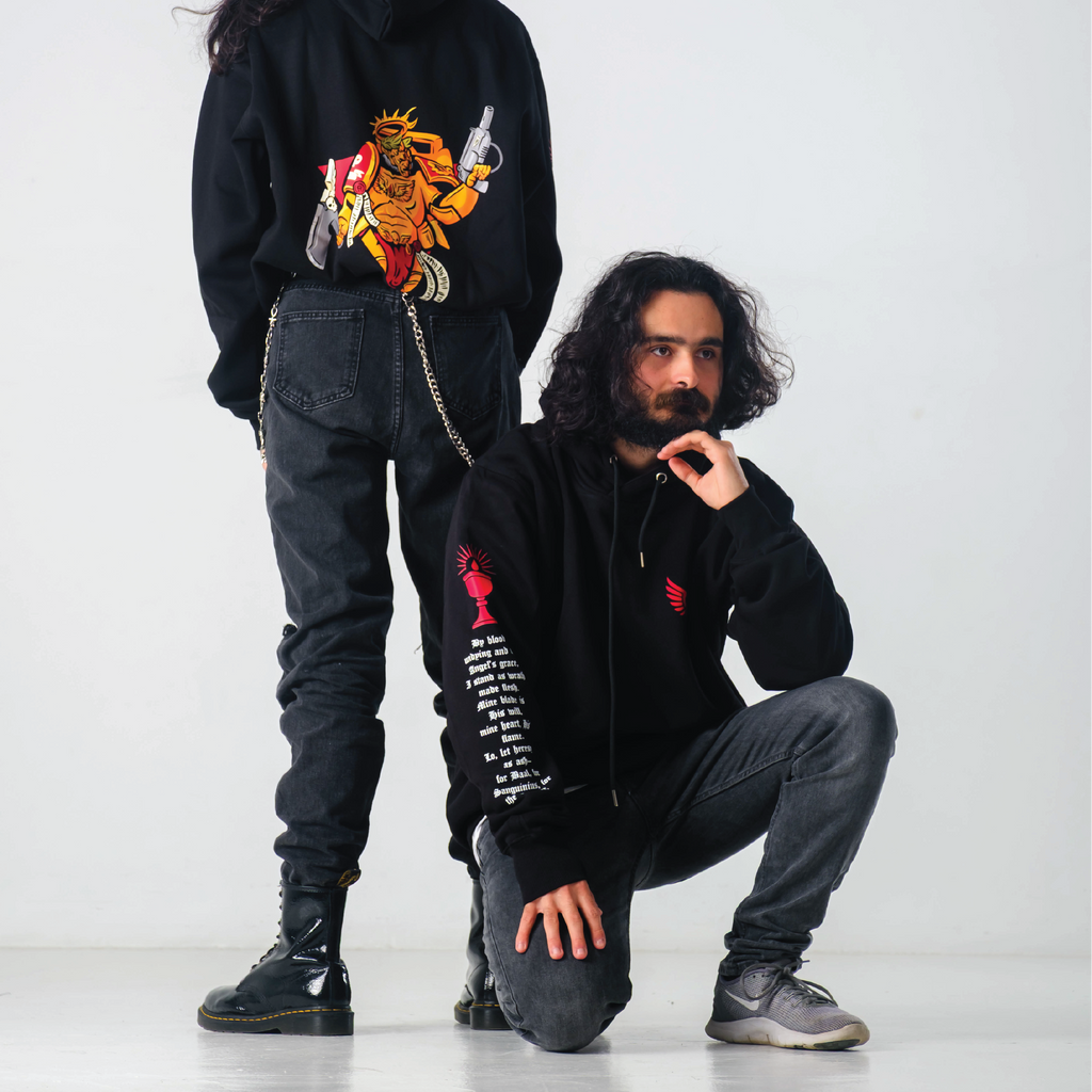 Throneborne Flame Oath of Battle Graphic Hoodie