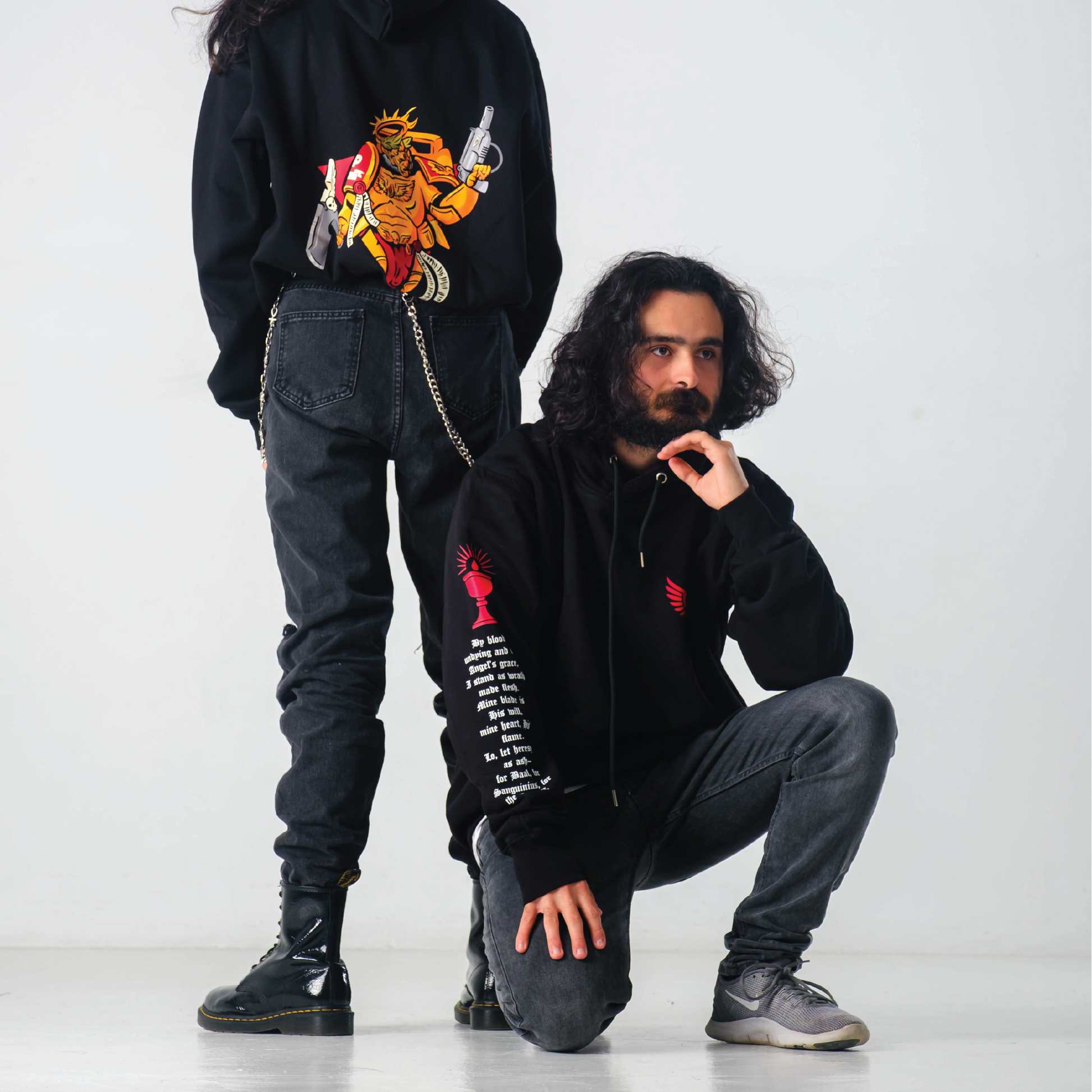 Throneborne Flame Oath of Battle Graphic Hoodie
