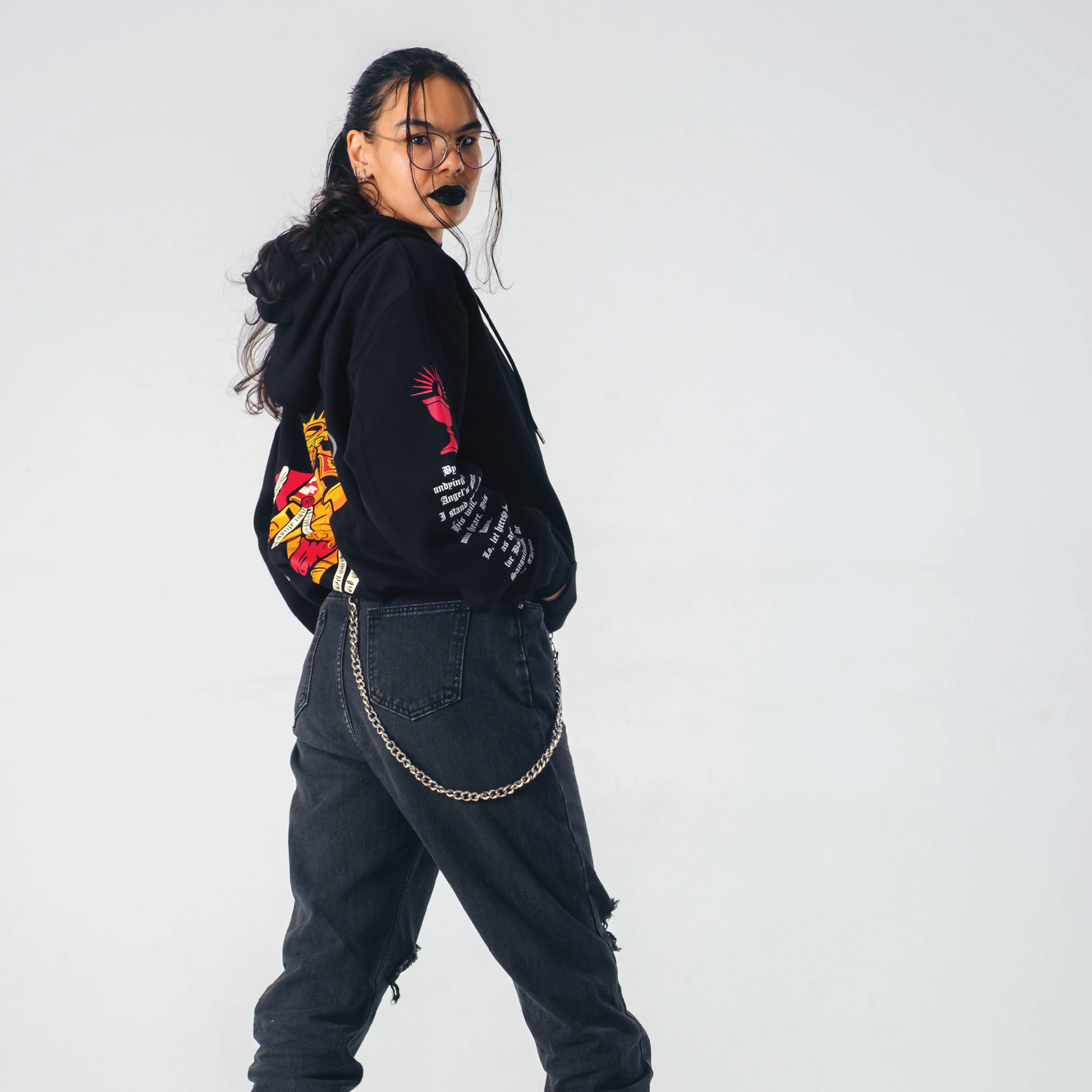 Throneborne Flame Oath of Battle Graphic Hoodie